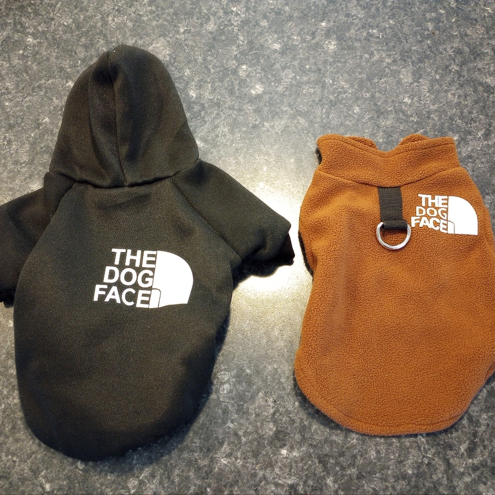 The Dog Face Sweater clothing Lot XS mini pup Chihuahua Yorkie black and  brown